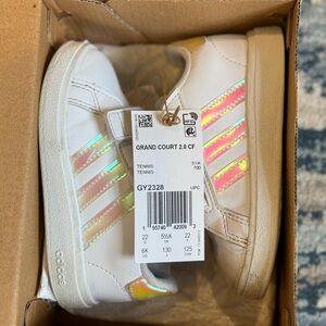 Adidas Grand Court 2.0 CF Toddler White Sneakers - 6K